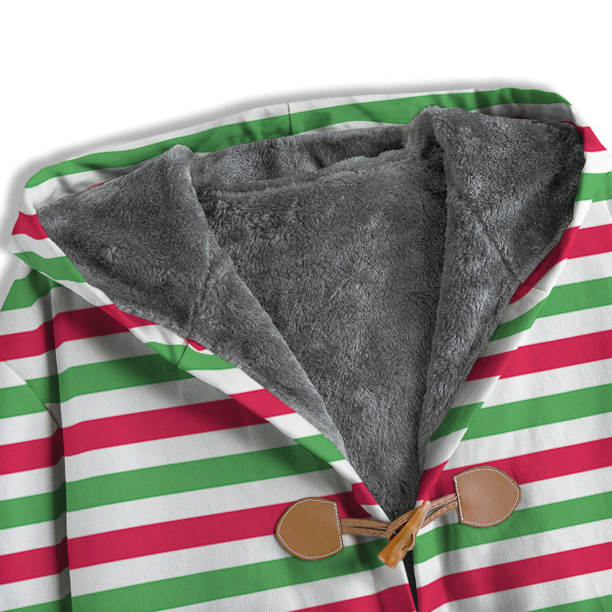 Striped Merry Christmas Print Pattern Men's Windbreaker Jacket-grizzshop