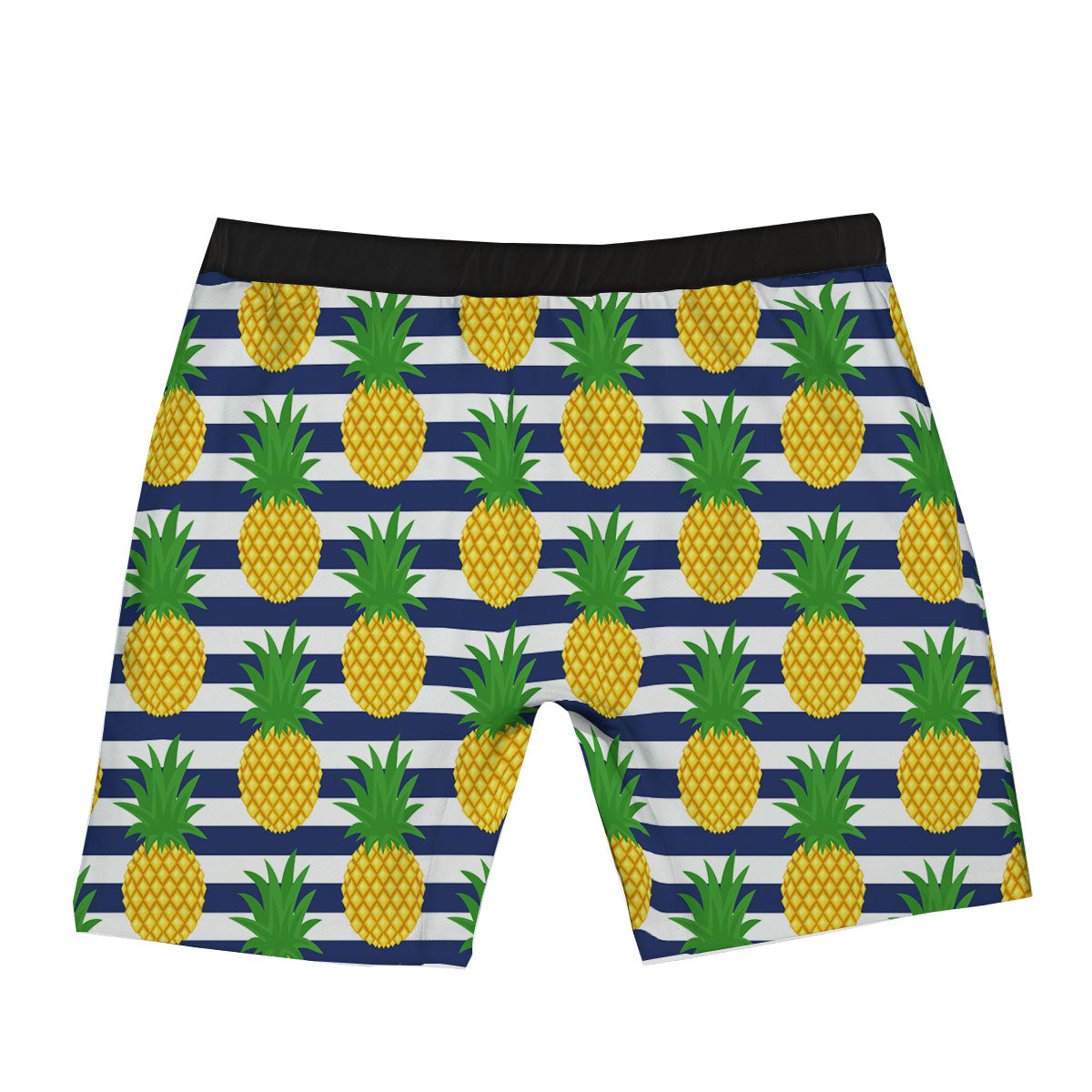 Striped Pineapple Print Pattern Boxer Briefs-grizzshop