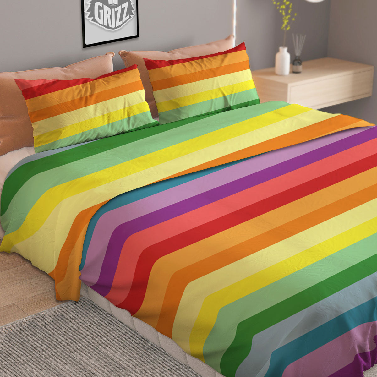 Sweet Pea Vintage Print Pattern Duvet Cover Bedding Set
