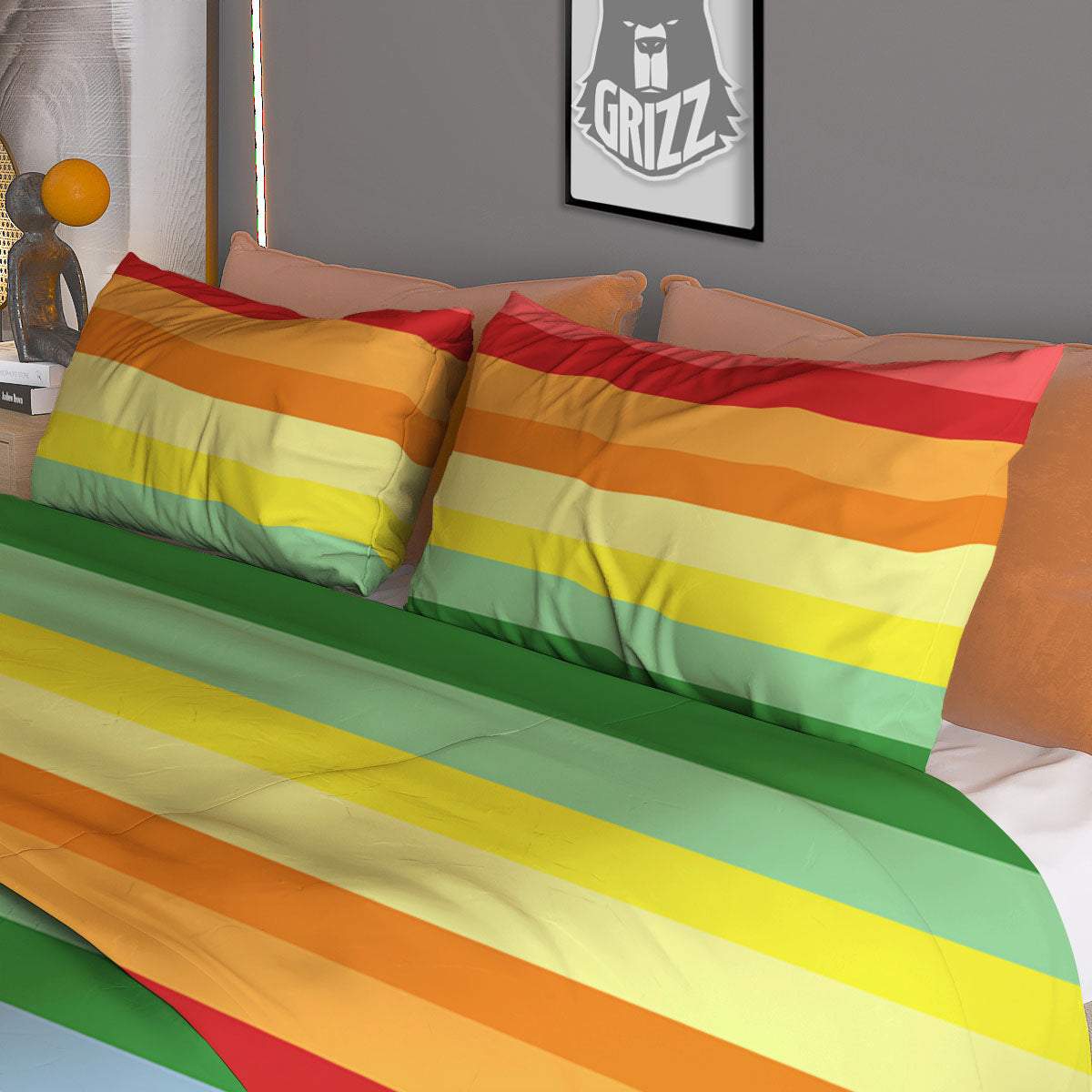 Sweet Pea Vintage Print Pattern Duvet Cover Bedding Set