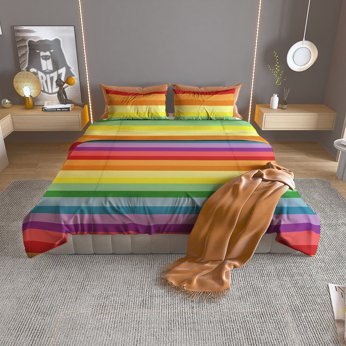 Sweet Pea Vintage Print Pattern Duvet Cover Bedding Set