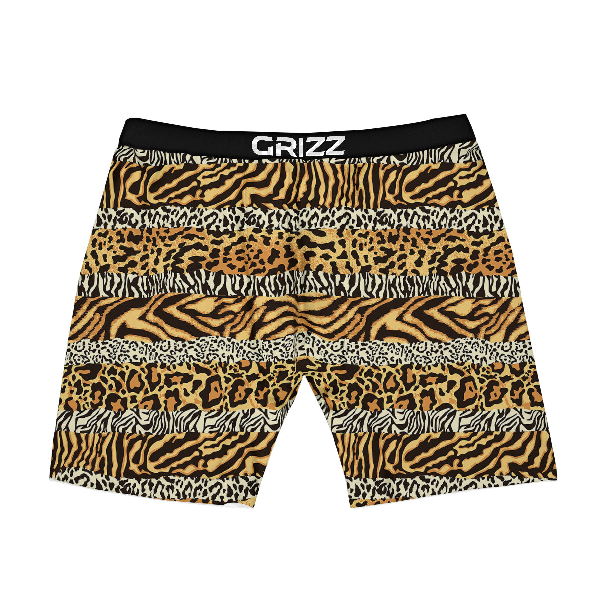 Striped Tiger Skins Print Pattern Boxer Briefs-grizzshop