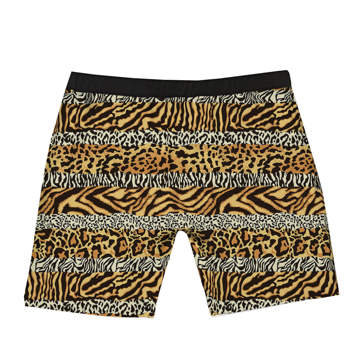 Striped Tiger Skins Print Pattern Boxer Briefs-grizzshop