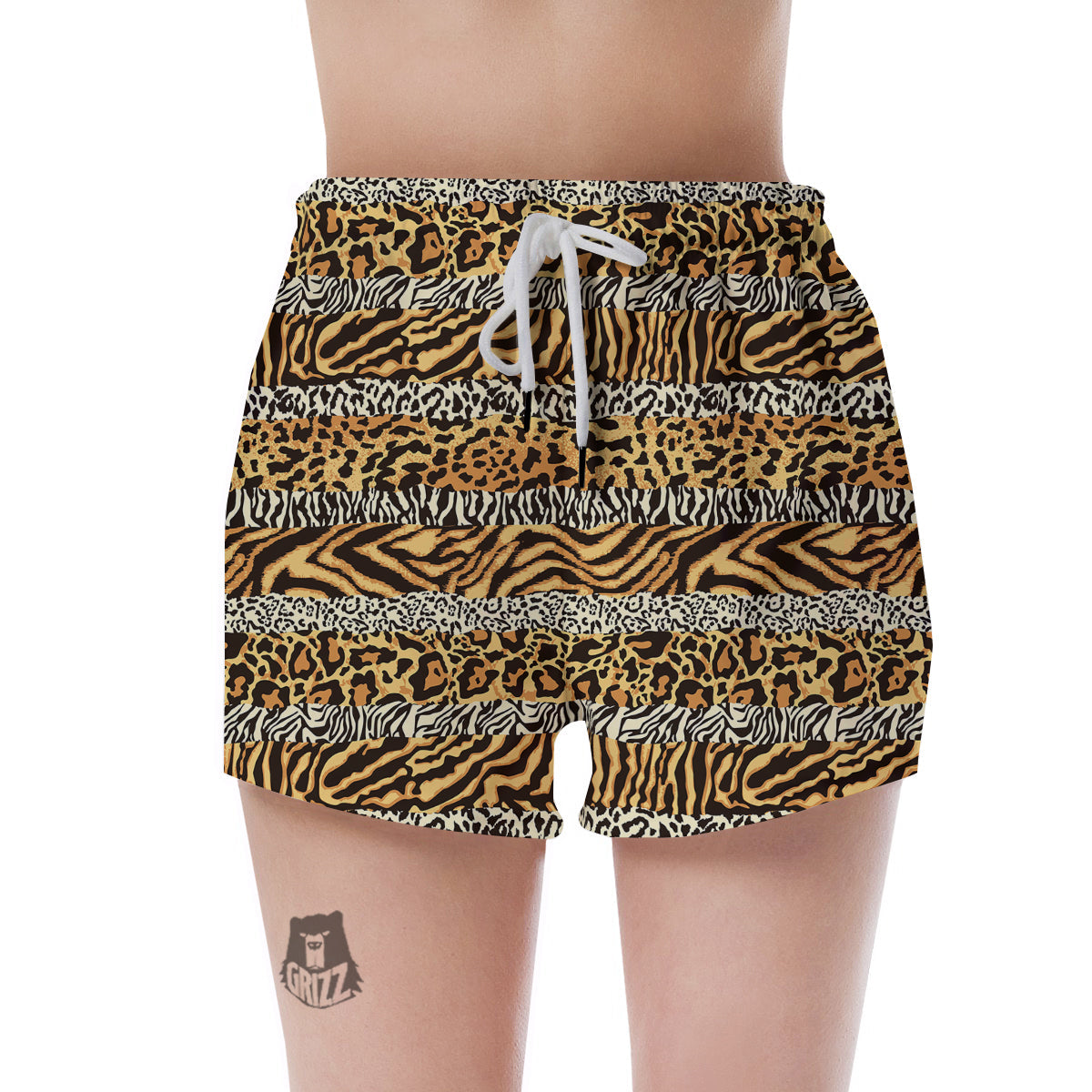Krampus Christmas Print Pattern Women's Shorts