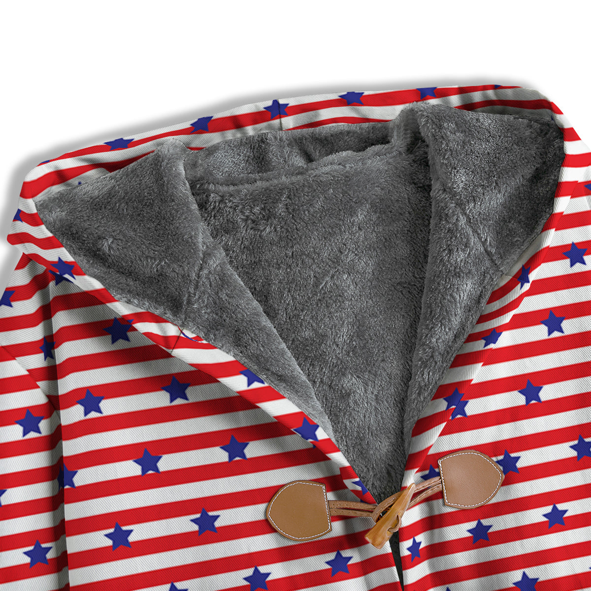 Striped USA Patriotic Print Pattern Men's Windbreaker Jacket-grizzshop