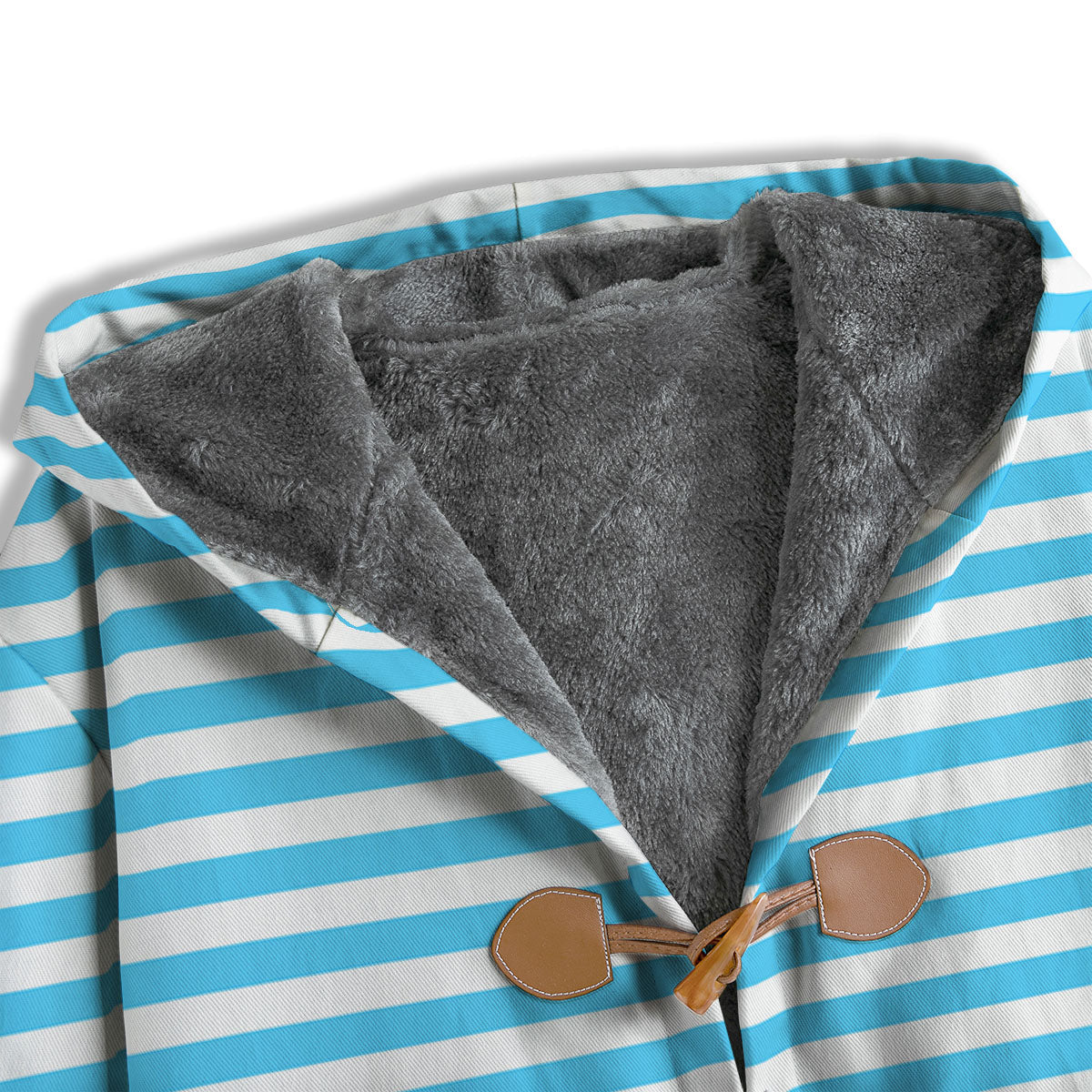 Striped White And Blue Print Pattern Men's Windbreaker Jacket-grizzshop