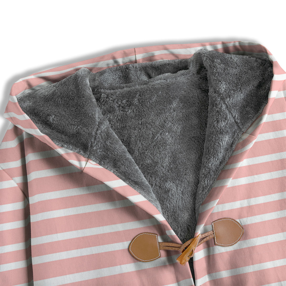 Striped White And Pink Print Pattern Men's Windbreaker Jacket-grizzshop