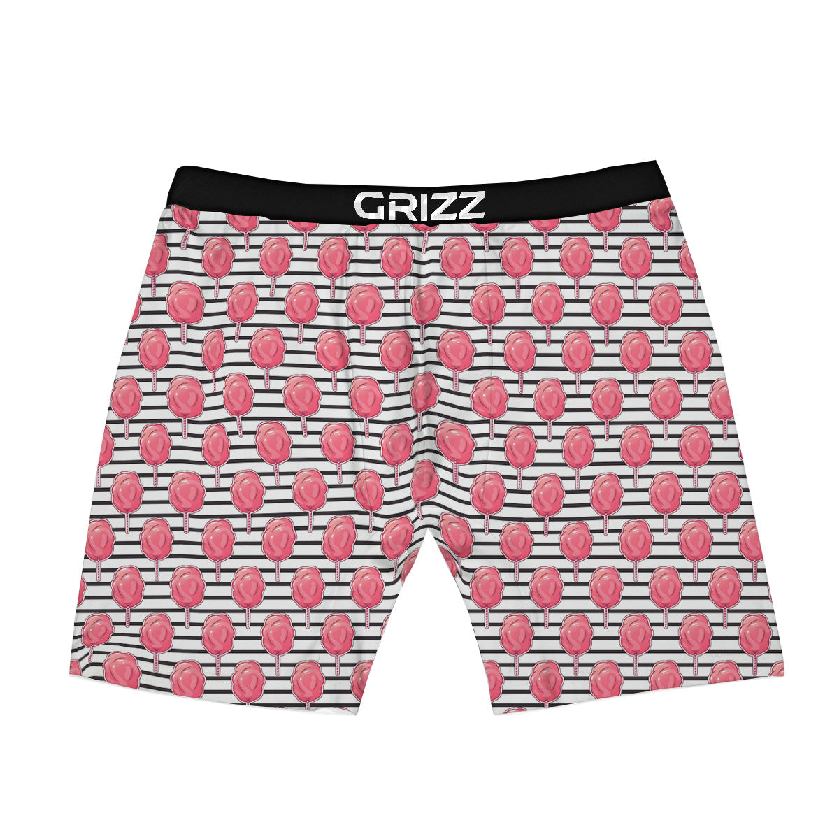 Striped Cotton Candy Print Pattern Boxer Briefs