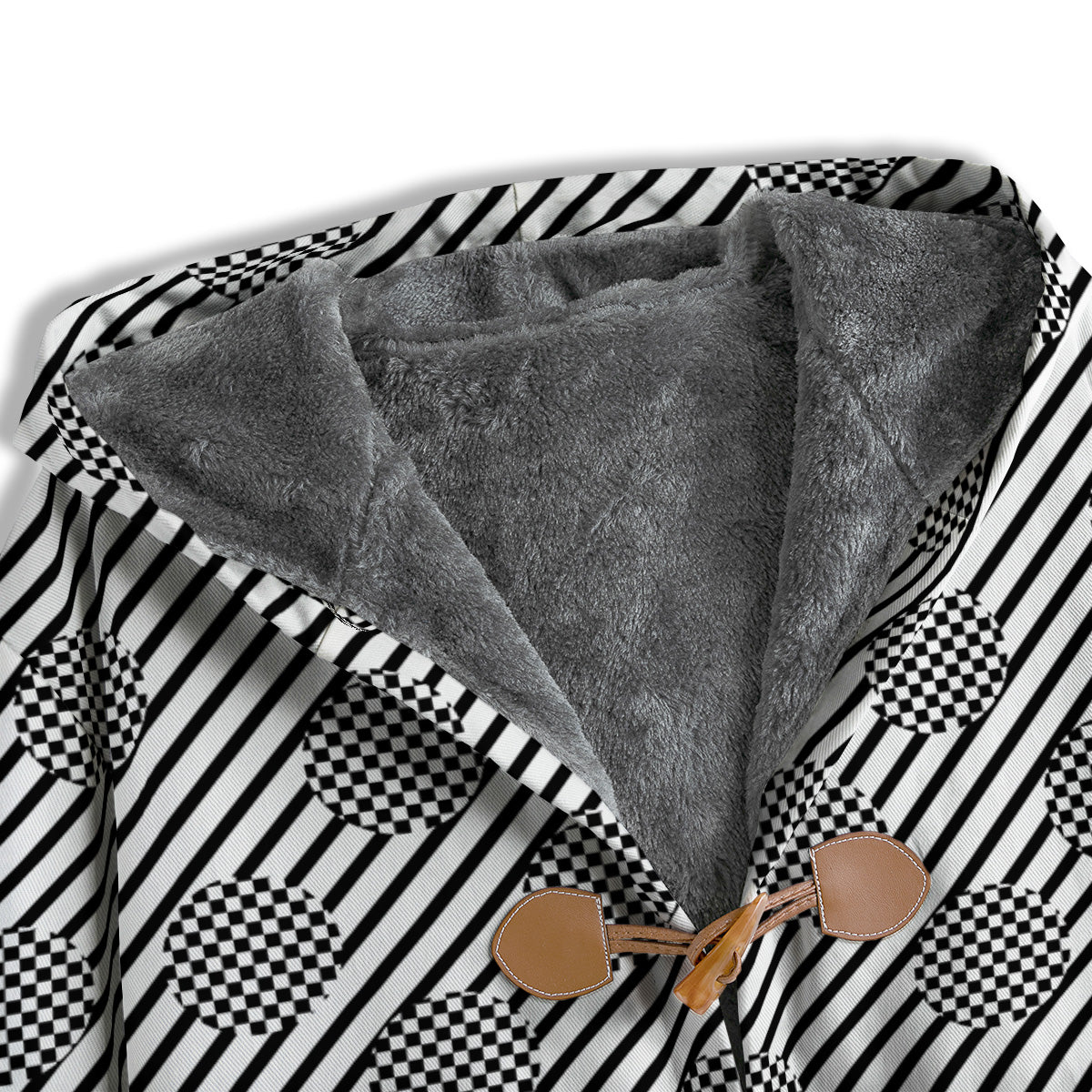 Stripes And Checkered Polka Dots Print Pattern Men's Windbreaker Jacket-grizzshop