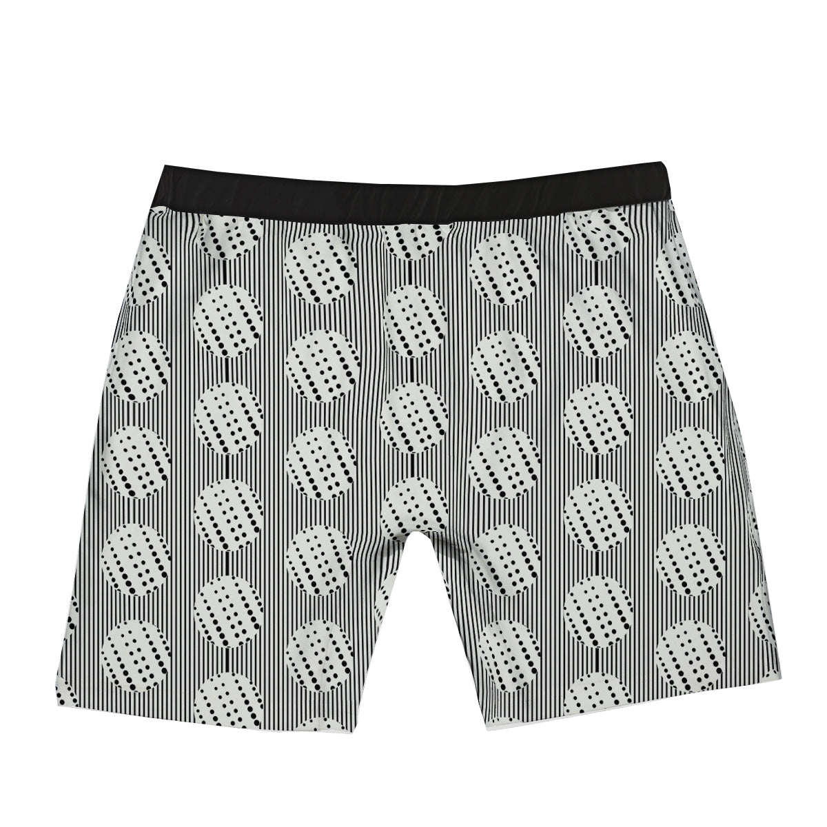 Stripes And Polka Dot Print Pattern Boxer Briefs-grizzshop