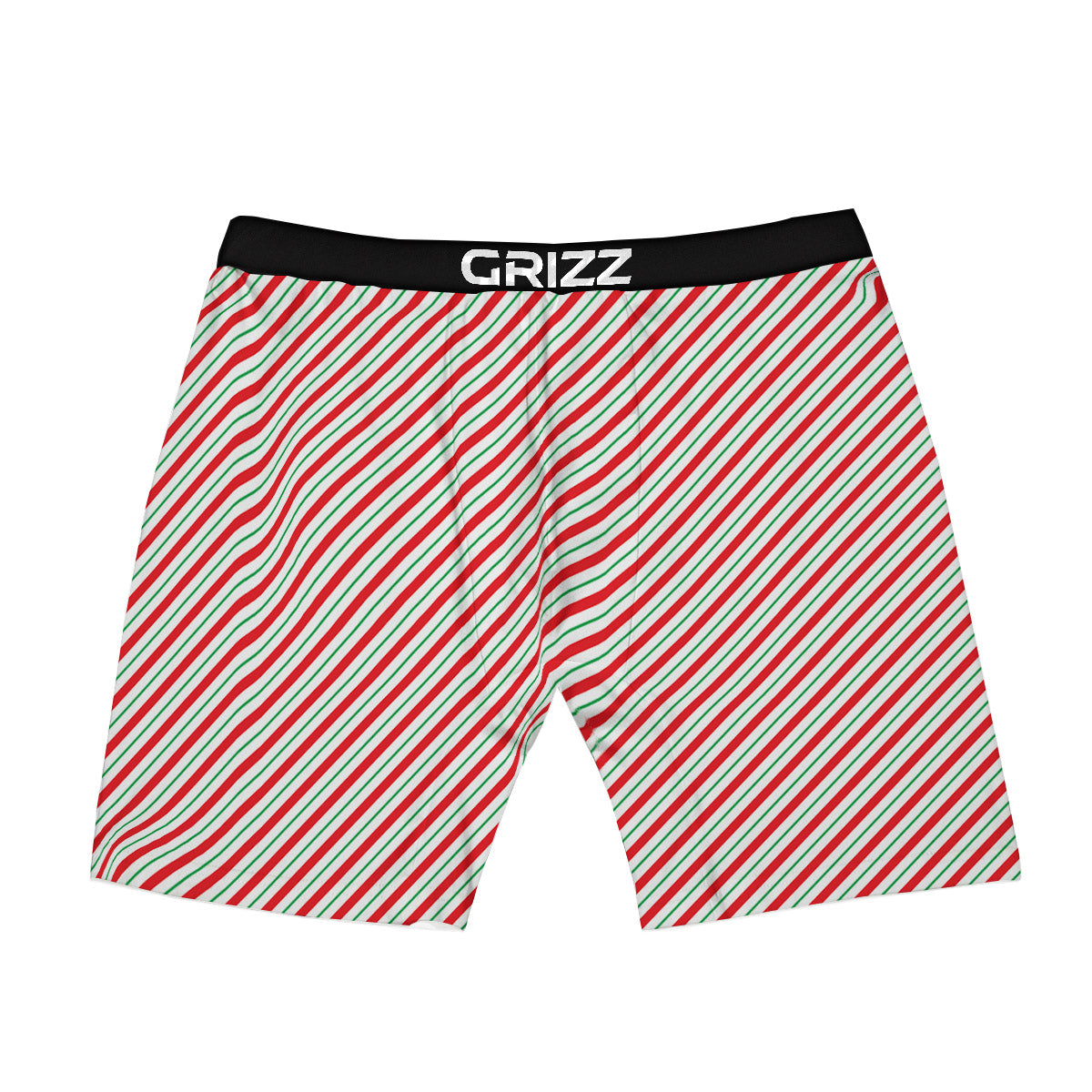 Stripes Candy Cane Print Pattern Boxer Briefs-grizzshop