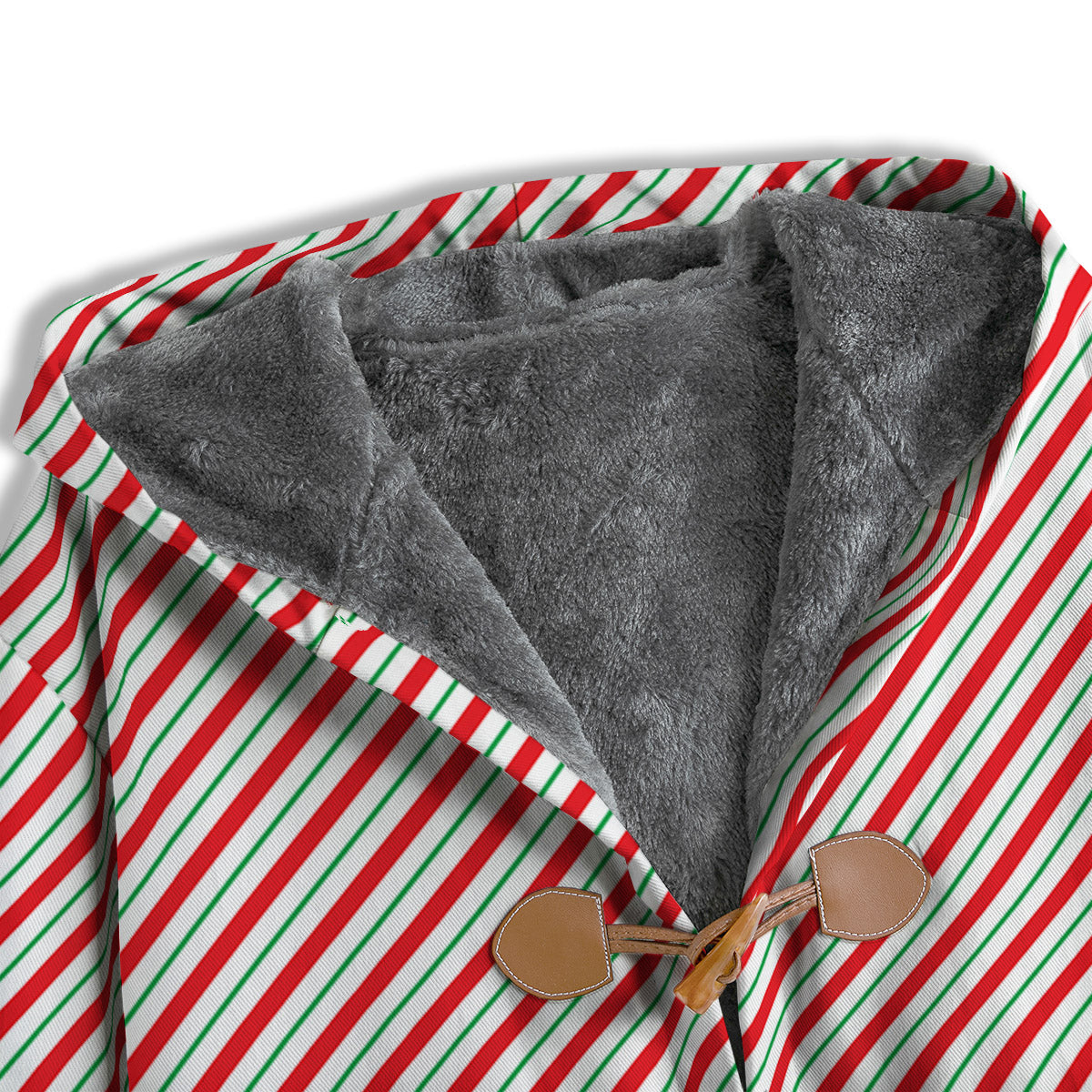 Stripes Candy Cane Print Pattern Men's Windbreaker Jacket-grizzshop