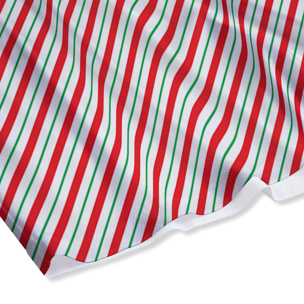 Stripes Candy Cane Print Pattern Mesh Shorts-grizzshop