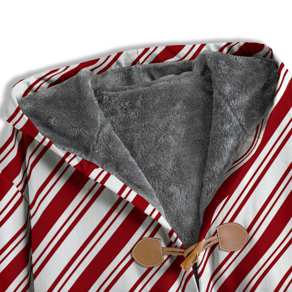 Stripes Xmas Candy Cane Print Pattern Men's Windbreaker Jacket-grizzshop