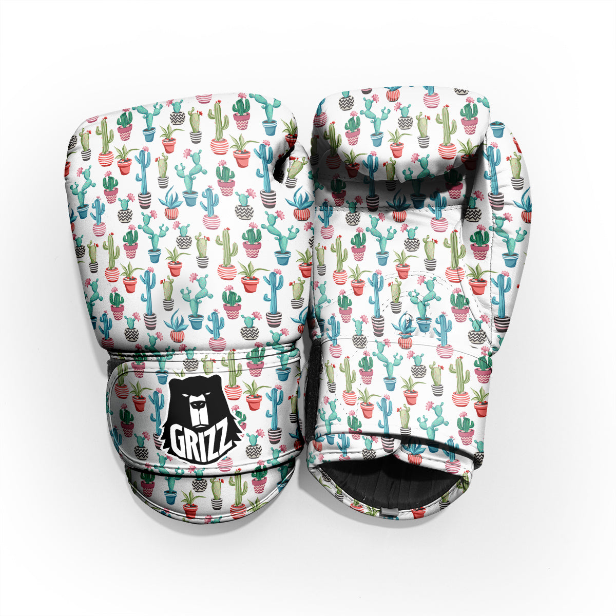Succulent And Cute Cactus Print Pro Boxing Glove
