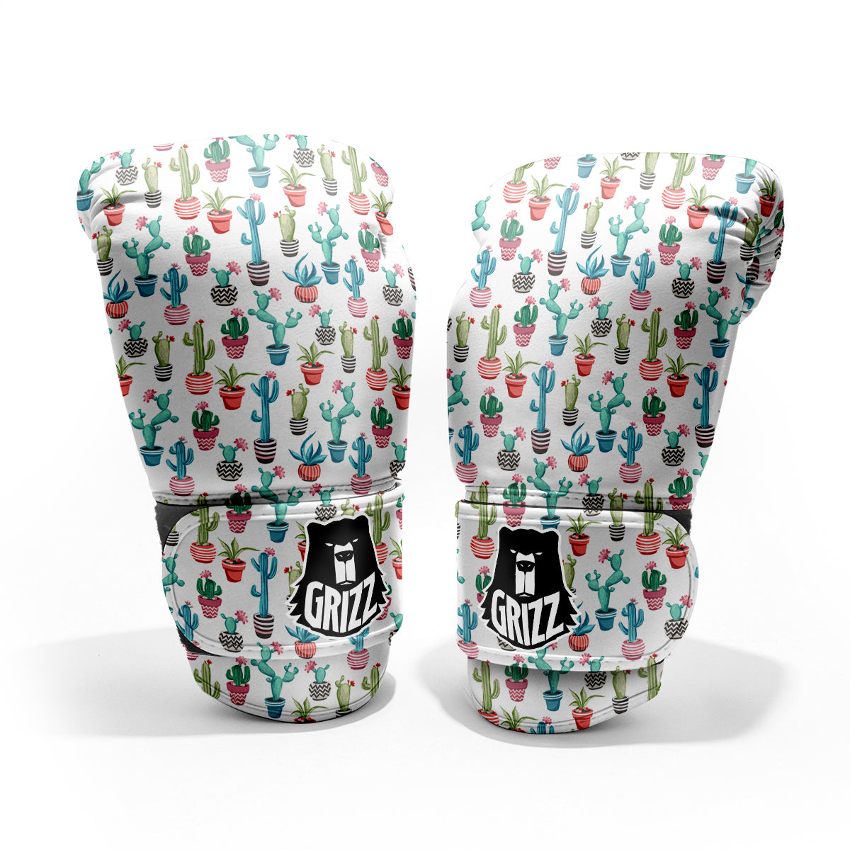 Succulent And Cute Cactus Print Pro Boxing Glove