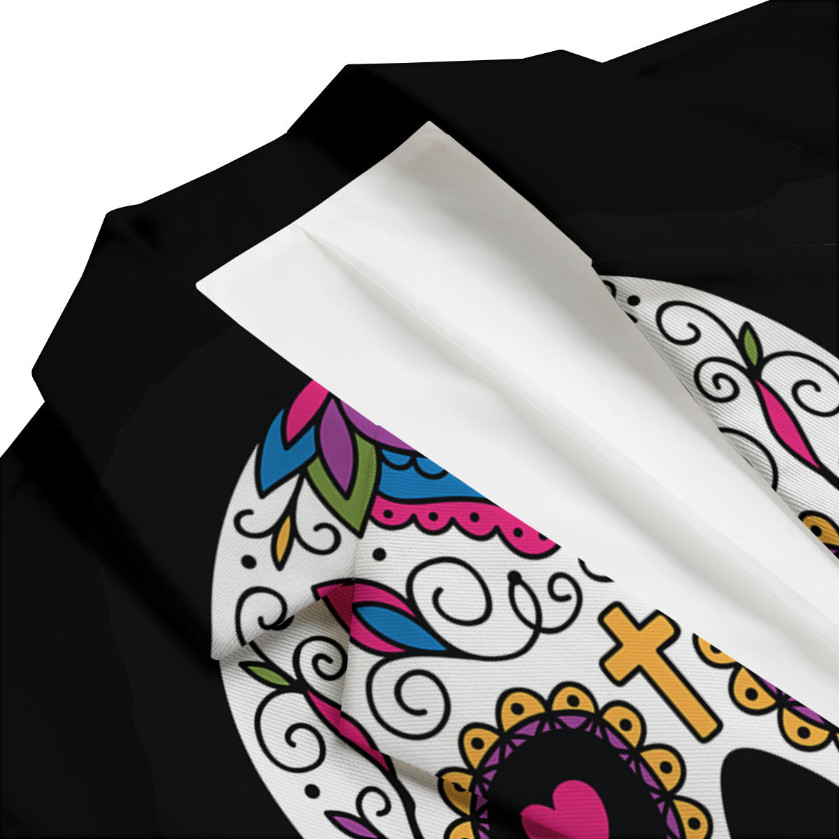 Sugar Skull Day Of The Dead Print Men's Blazer-grizzshop