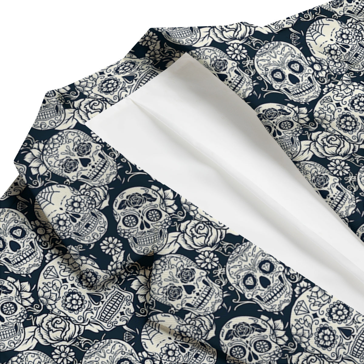 Sugar Skull Pattern Men's Blazer-grizzshop