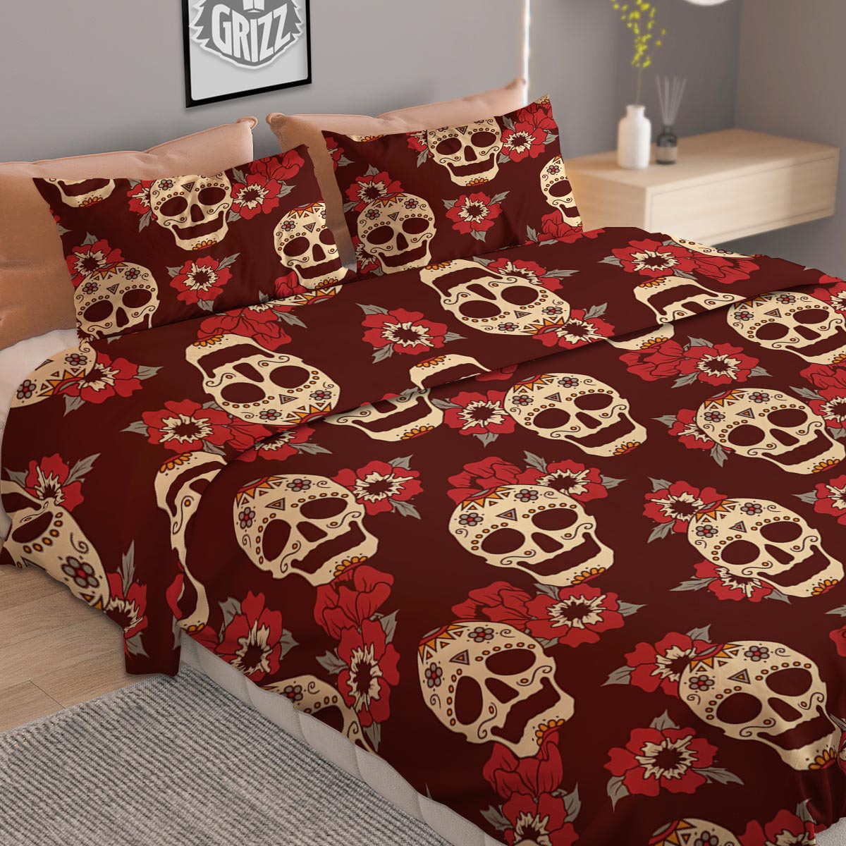 Symbols Zodiac Astrology Print Duvet Cover Bedding Set