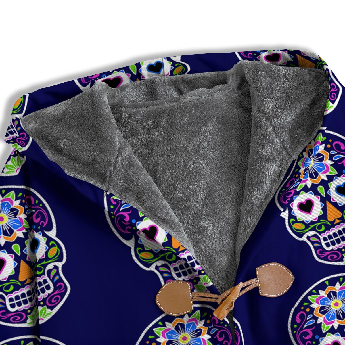 Sugar Skull Teal Pink Print Pattern Men's Windbreaker Jacket-grizzshop