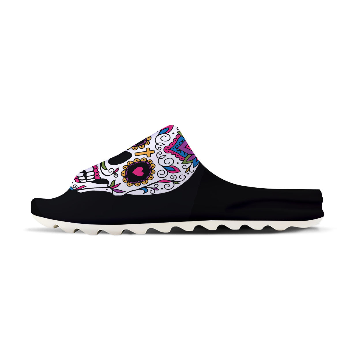 Sugar Skull Day Of The Dead Print Sandals-grizzshop