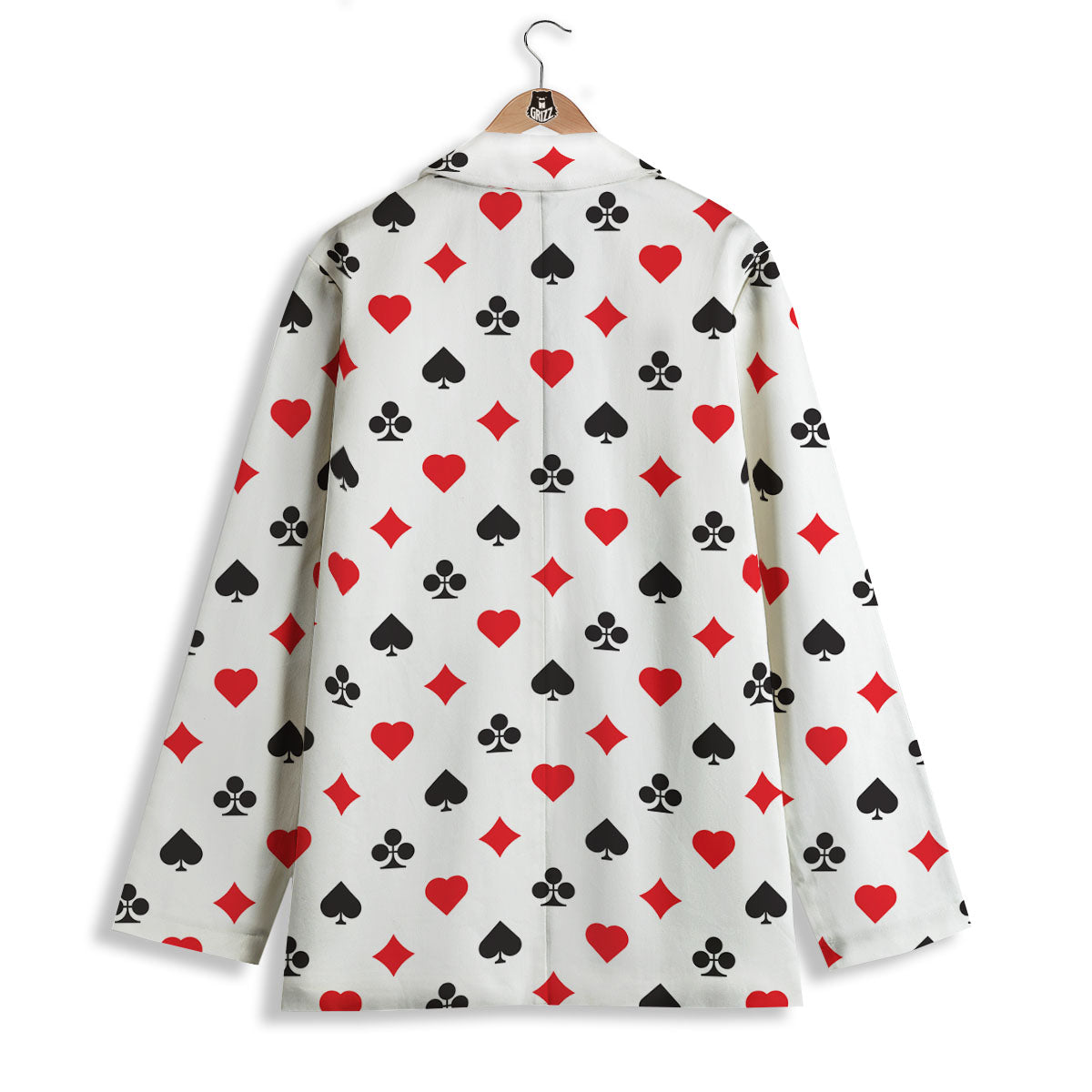 Suits Playing Card Print Pattern Women's Blazer-grizzshop