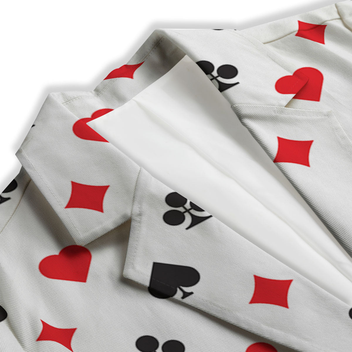 Suits Playing Card Print Pattern Women's Blazer-grizzshop