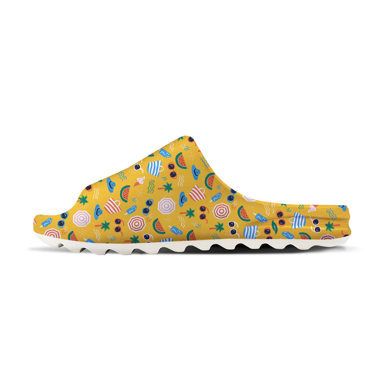 Summer Beach Drawing Print Pattern Sandals-grizzshop