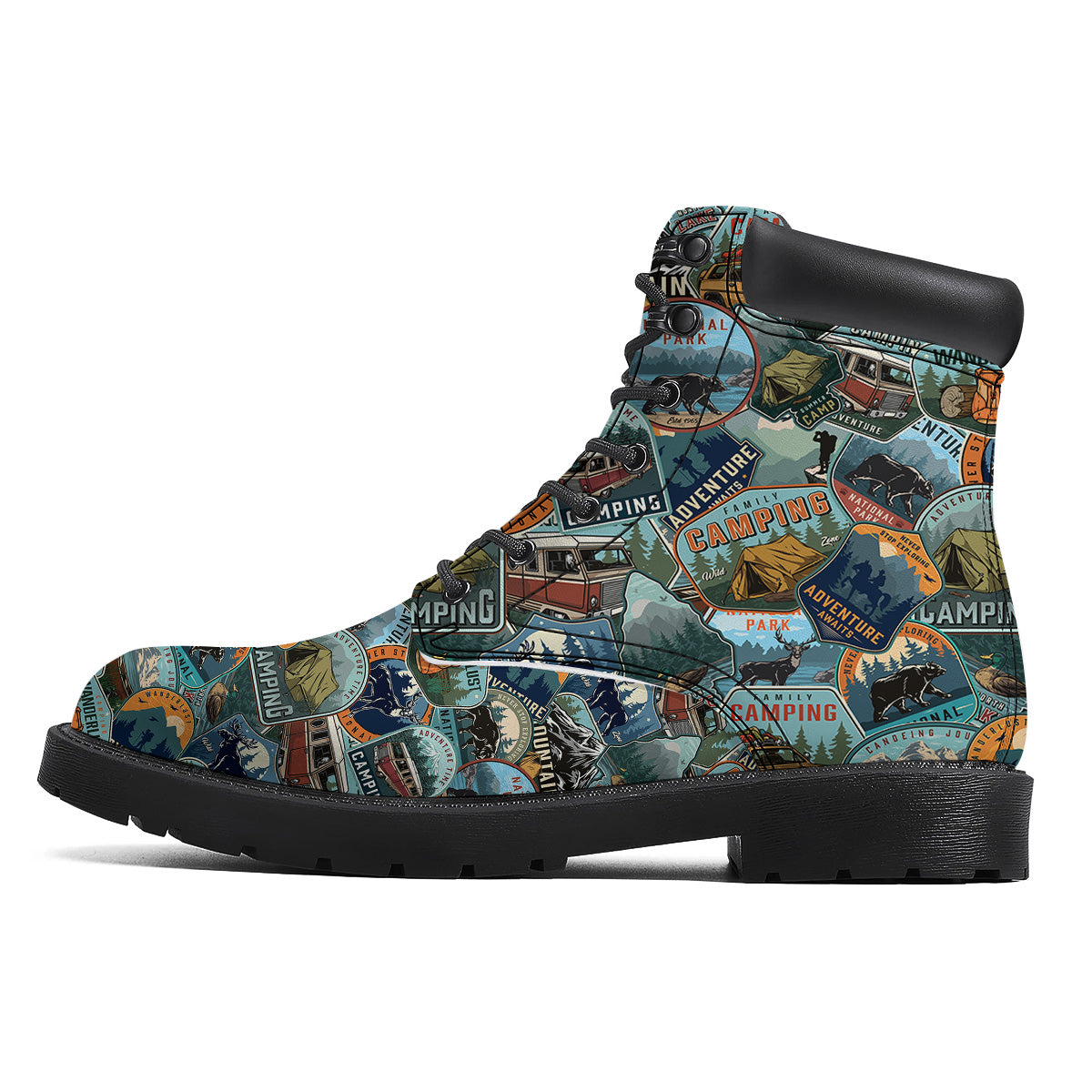 Summer Camping And National Park Print Pattern Boots-grizzshop