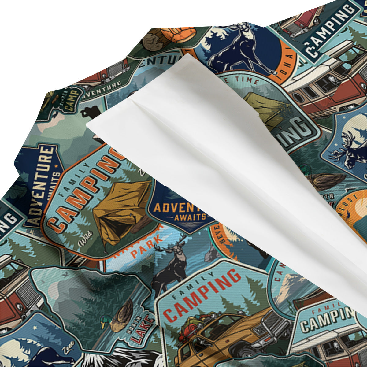 Summer Camping And National Park Print Pattern Men's Blazer-grizzshop