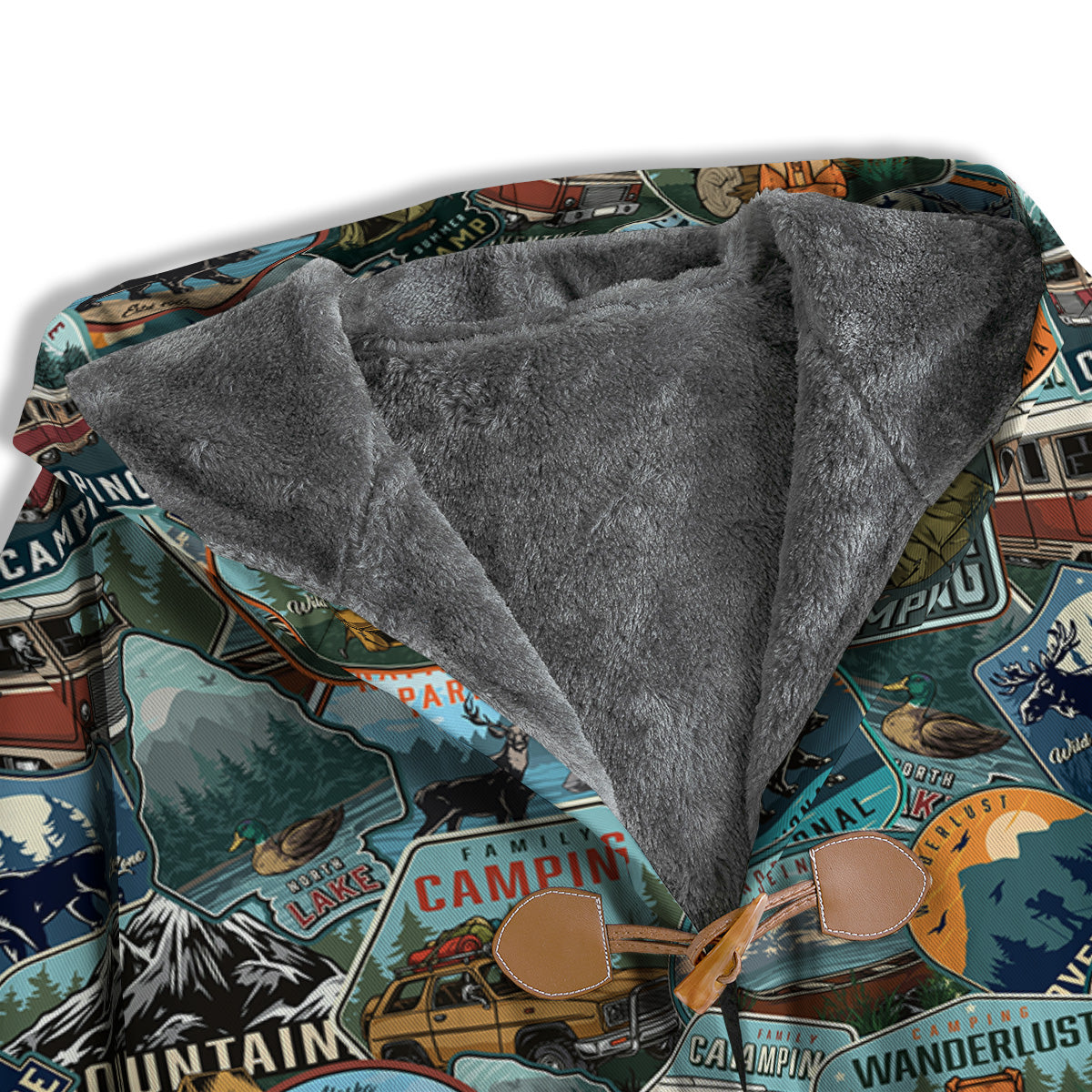 Summer Camping And National Park Print Pattern Men's Windbreaker Jacket-grizzshop