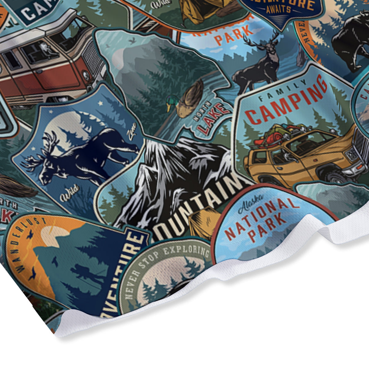 Texas Flag Grunge Print Mesh Shorts