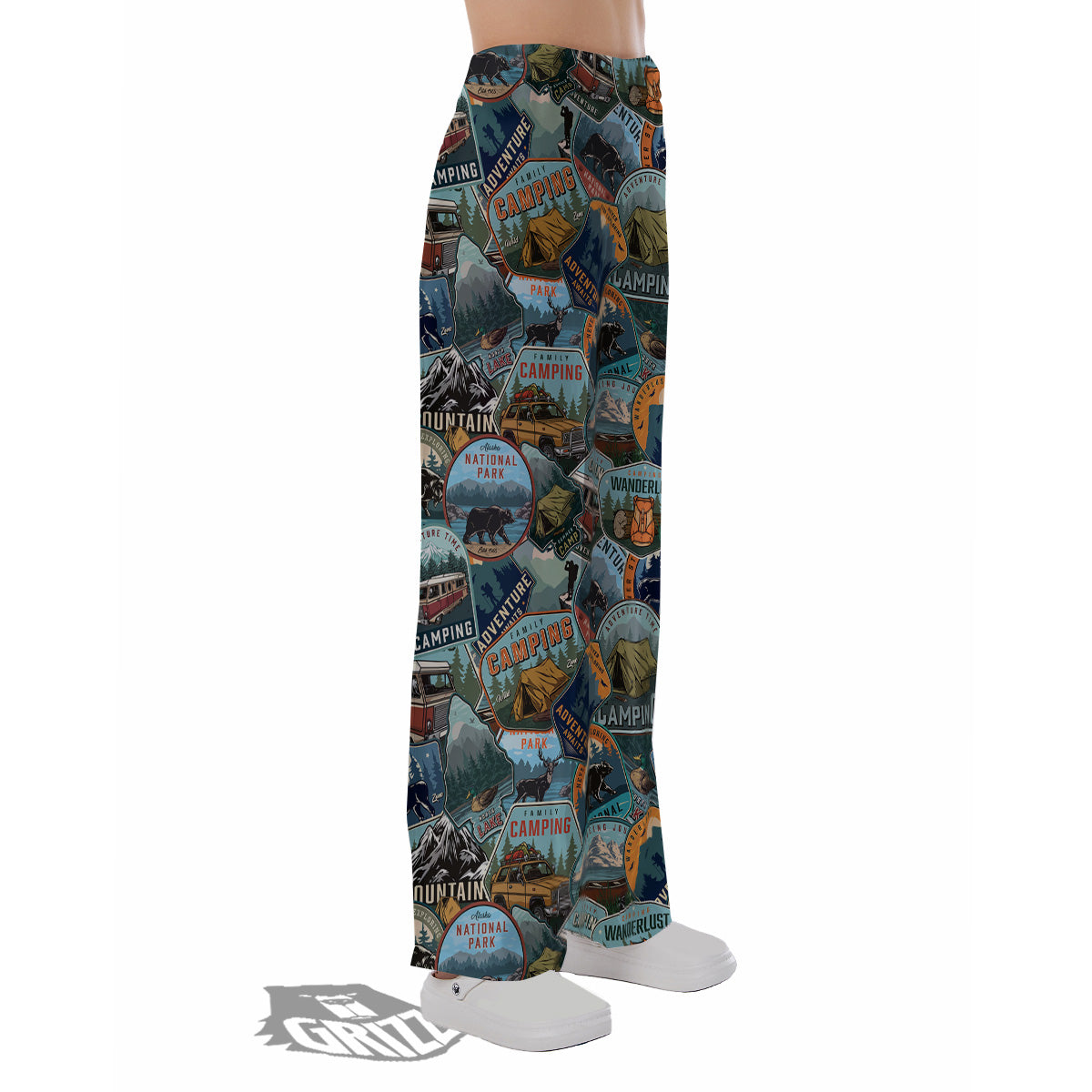 Summer Camping And National Park Print Pattern Pajama Pants-grizzshop