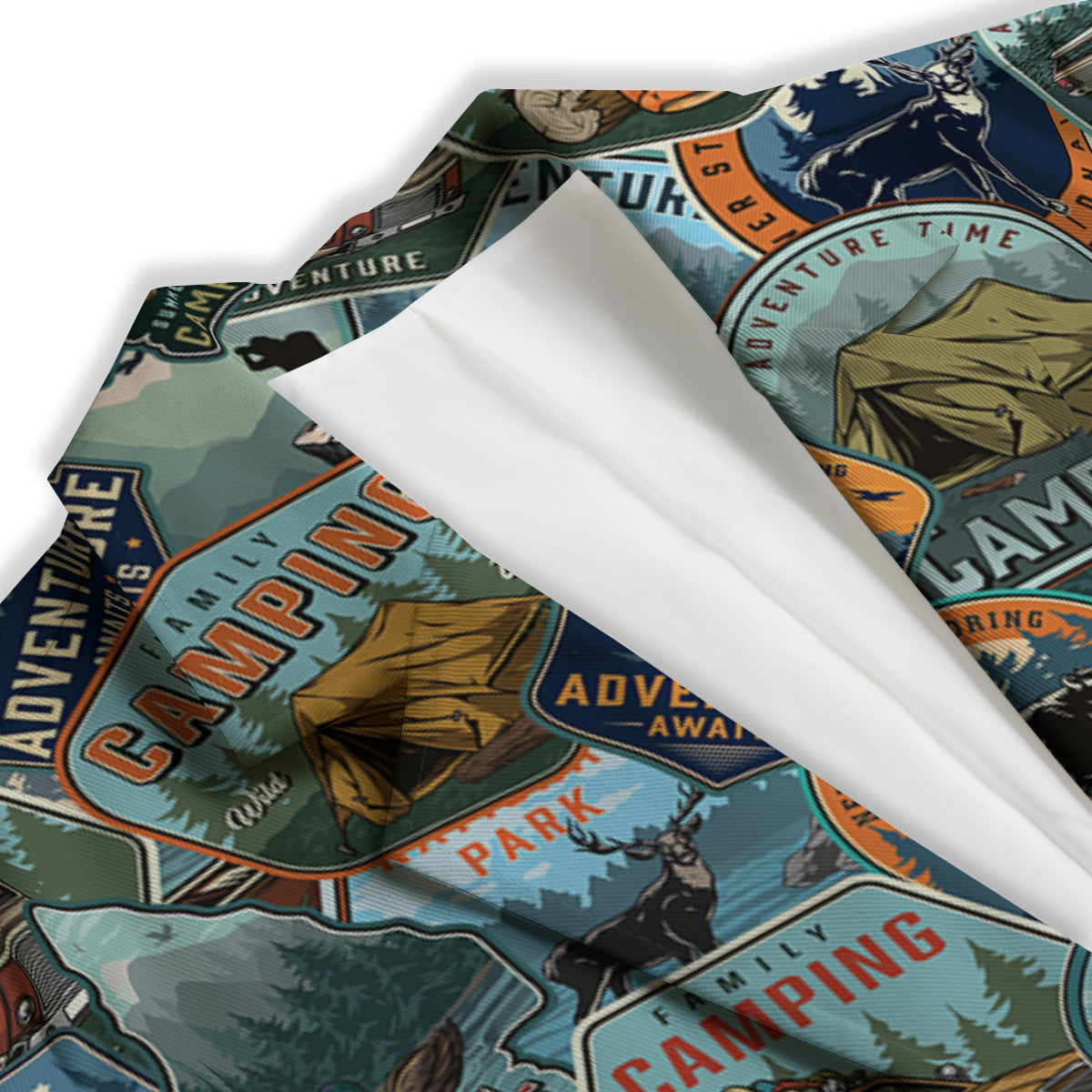 Summer Camping And National Park Print Pattern Women's Blazer-grizzshop