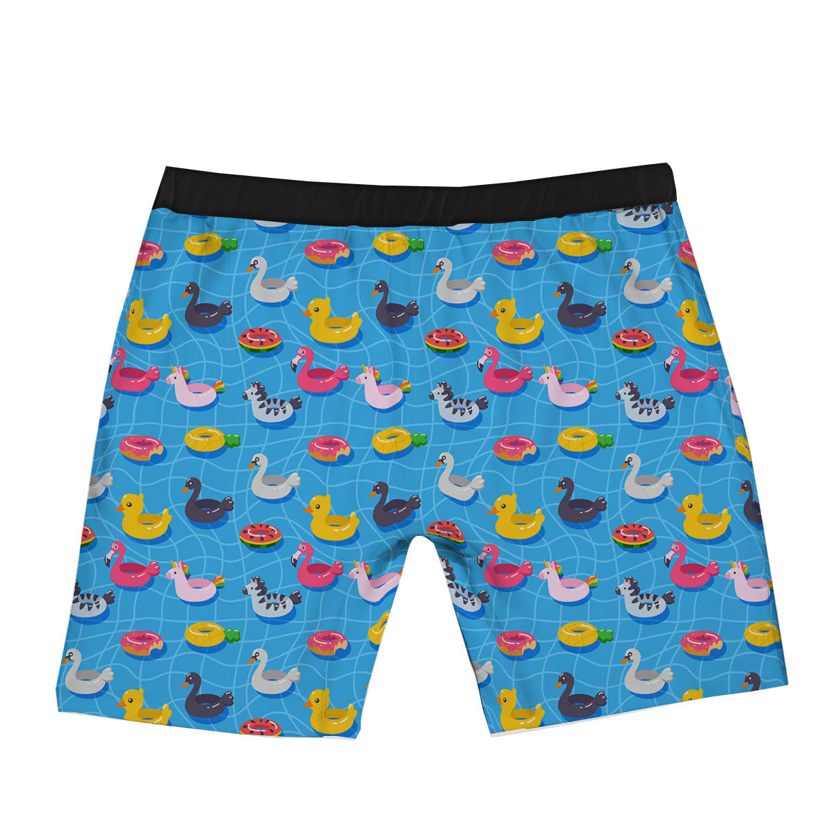 Summer Floats Ring Print Pattern Boxer Briefs-grizzshop