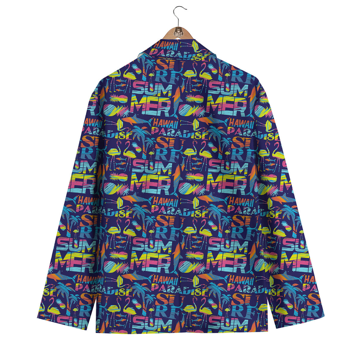 Summer Surfing Colorful Print Pattern Men's Blazer-grizzshop