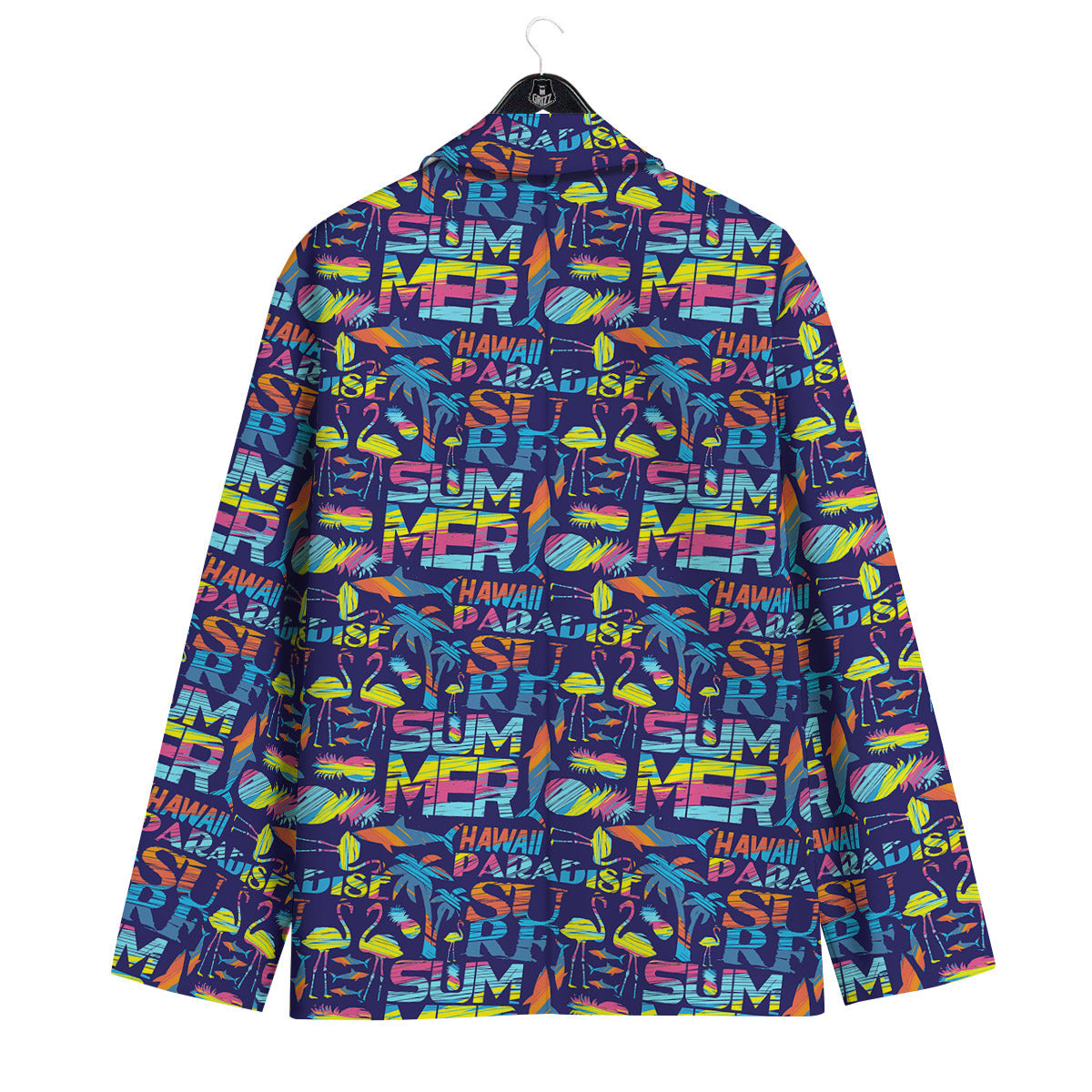 Summer Surfing Colorful Print Pattern Men's Sport Coat-grizzshop