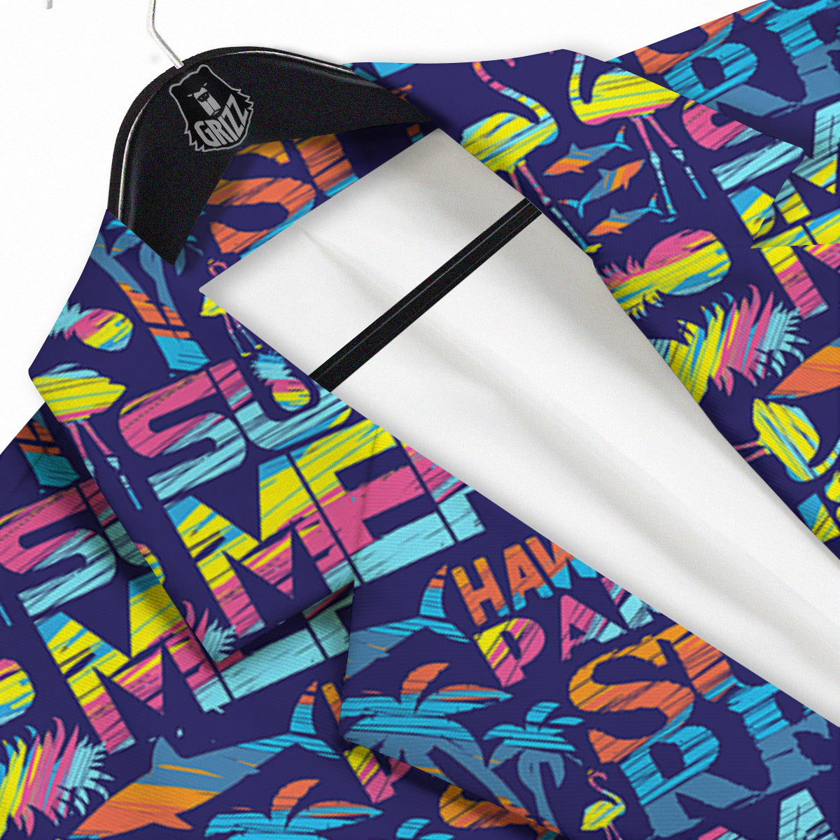 Summer Surfing Colorful Print Pattern Men's Sport Coat-grizzshop