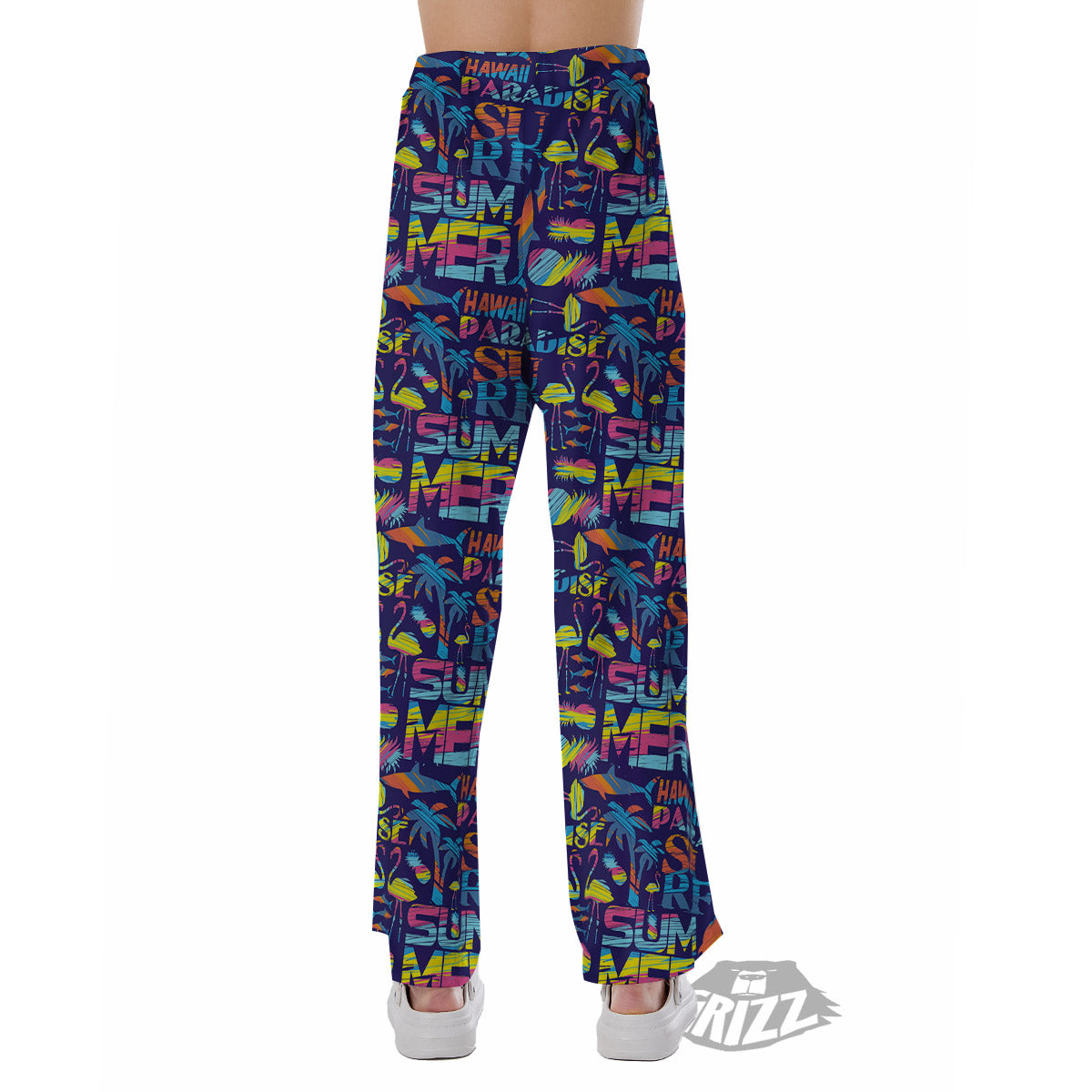 Summer Surfing Colorful Print Pattern Pajama Pants-grizzshop