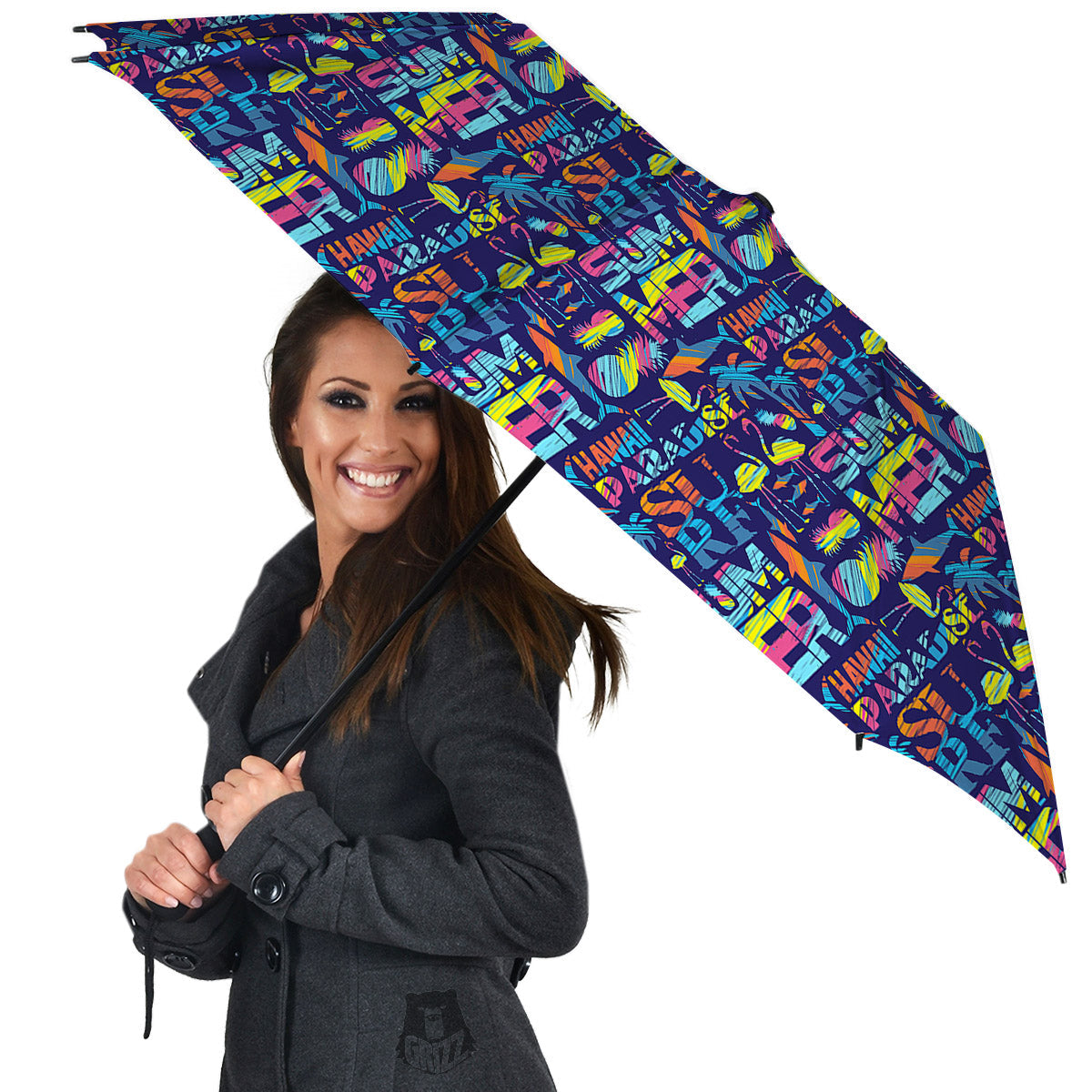 Summer Surfing Colorful Print Pattern Umbrella-grizzshop