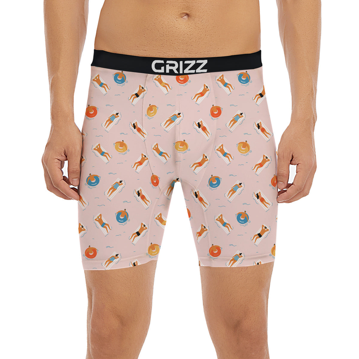 Summer Time Relixing Print Pattern Boxer Briefs-grizzshop