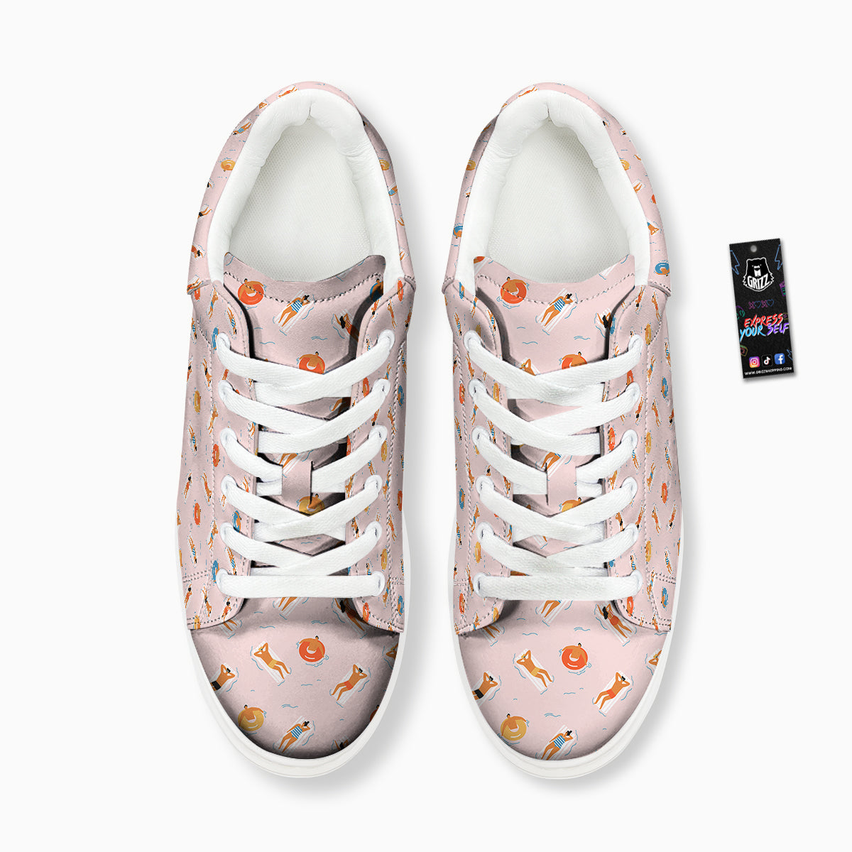 Summer Time Relixing Print Pattern Platform Shoes-grizzshop