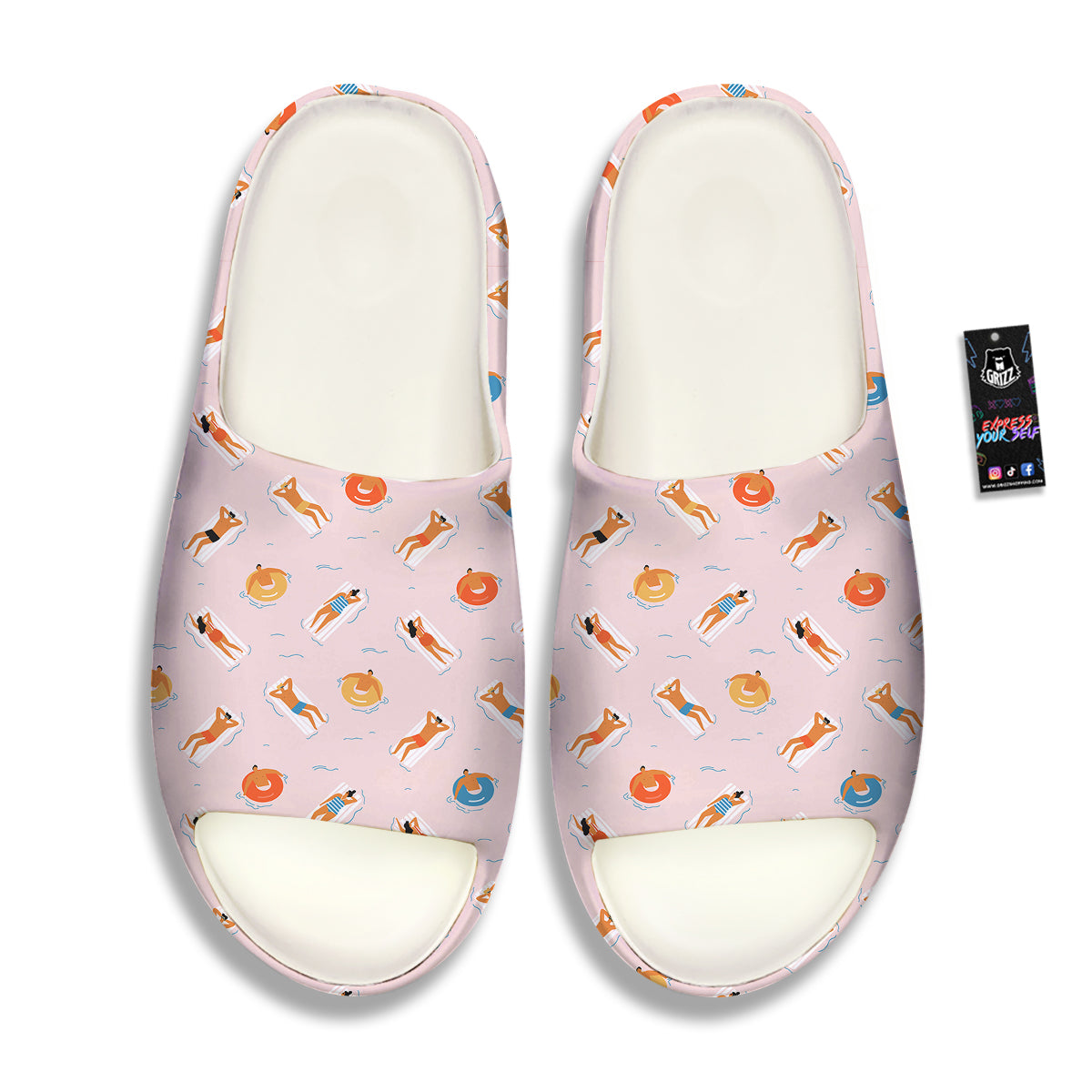 Summer Time Relixing Print Pattern Sandals-grizzshop