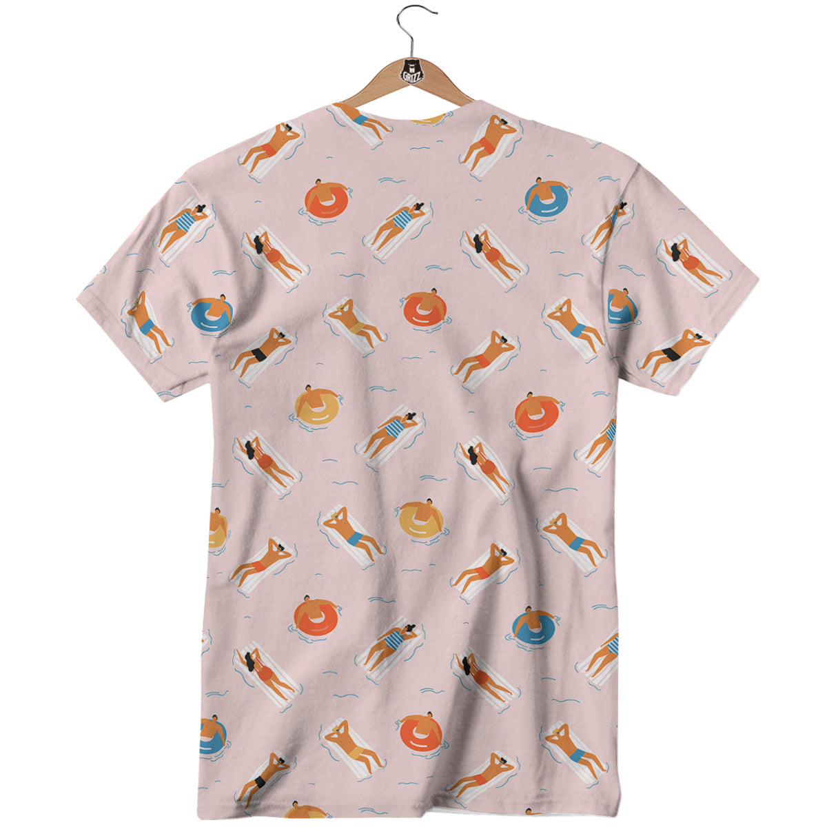 Summer Time Relixing Print Pattern T-Shirt-grizzshop