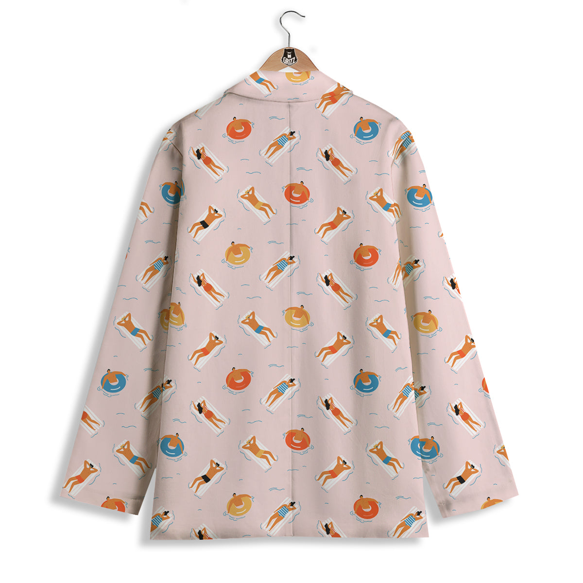 Summer Time Relixing Print Pattern Women's Blazer-grizzshop