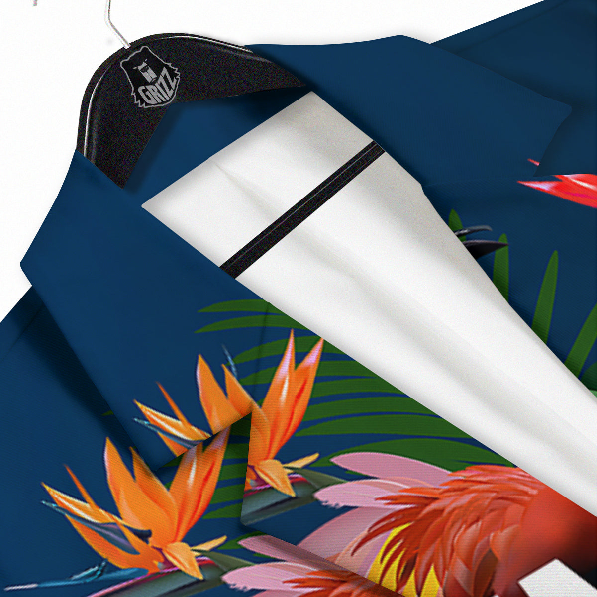 Summer Tropical Birds And Flowers For Travel Print Men's Sport Coat-grizzshop