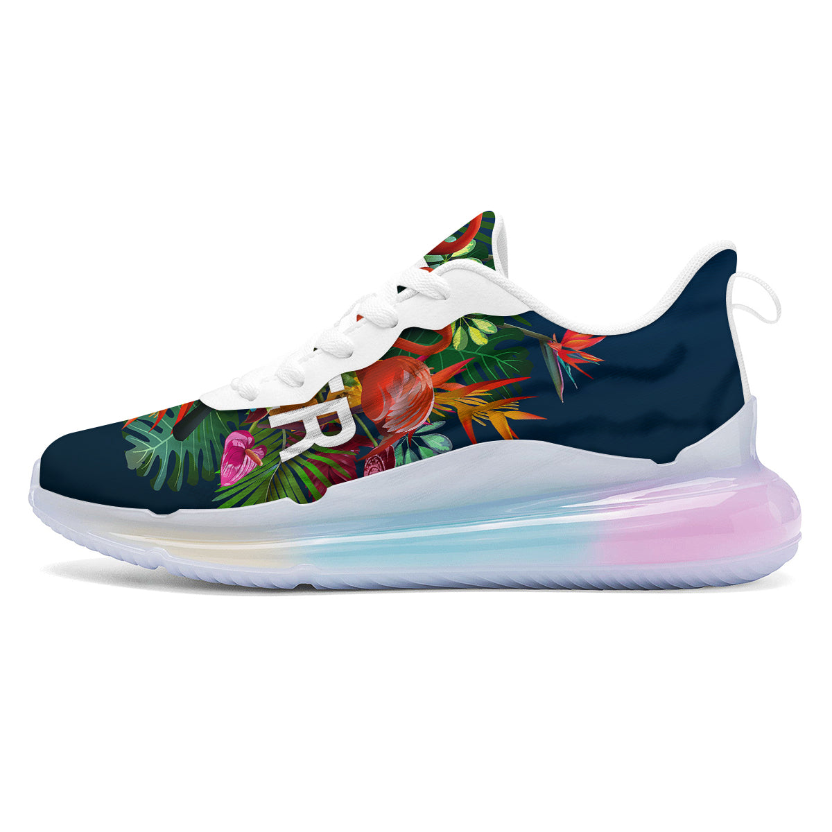 Summer Tropical Birds And Flowers For Travel Print Running Sneakers-grizzshop