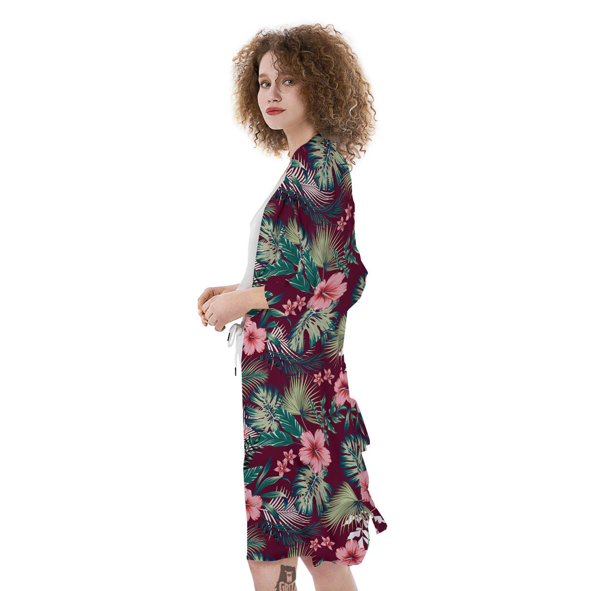 Summer Tropical Print Pattern Kimono-grizzshop