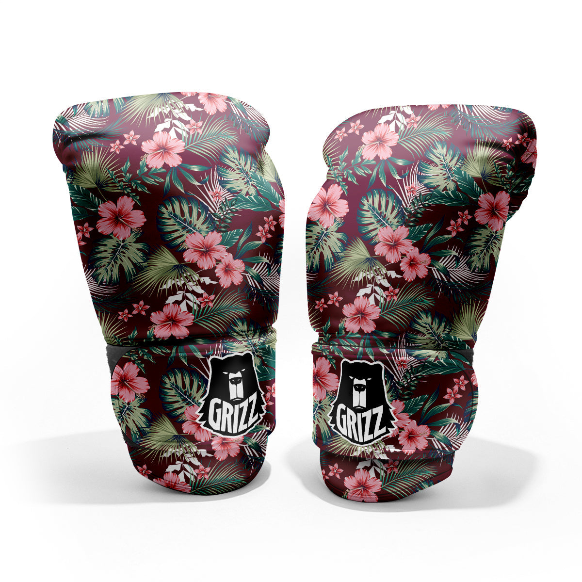 Summer Tropical Print Pattern Sparring Gloves-grizzshop