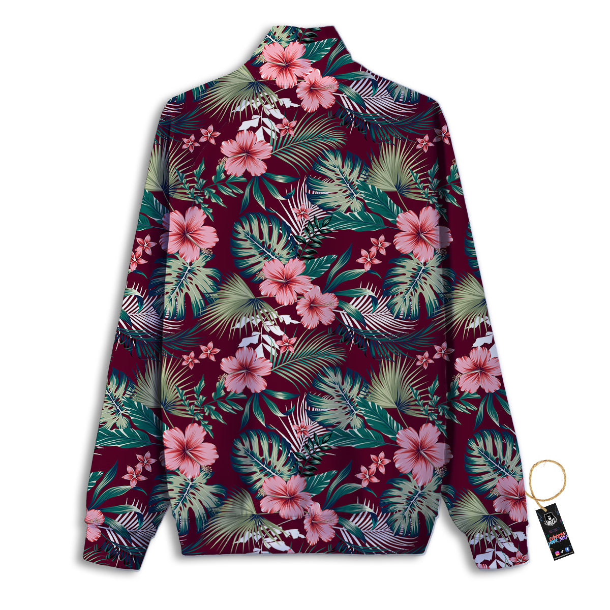 Summer Tropical Print Pattern Track Jacket-grizzshop